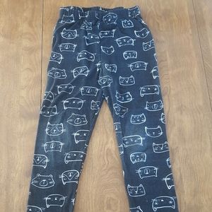 4T KIDS KORNER KITTY CAT BLACK PANTS